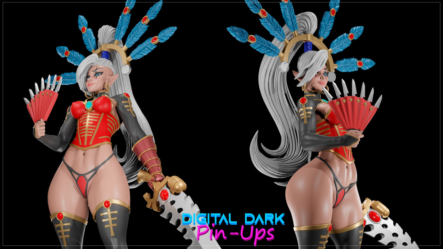 Yvraine Emissary of Ynnead (fan art) (ADULT FUTA editions are now available for all ADULT figures and kits.) - Warhammer Fan Art - Female Adult Figurine for collecting, painting and showing off! Digital Dark Pinup November 2023 RELEASE
