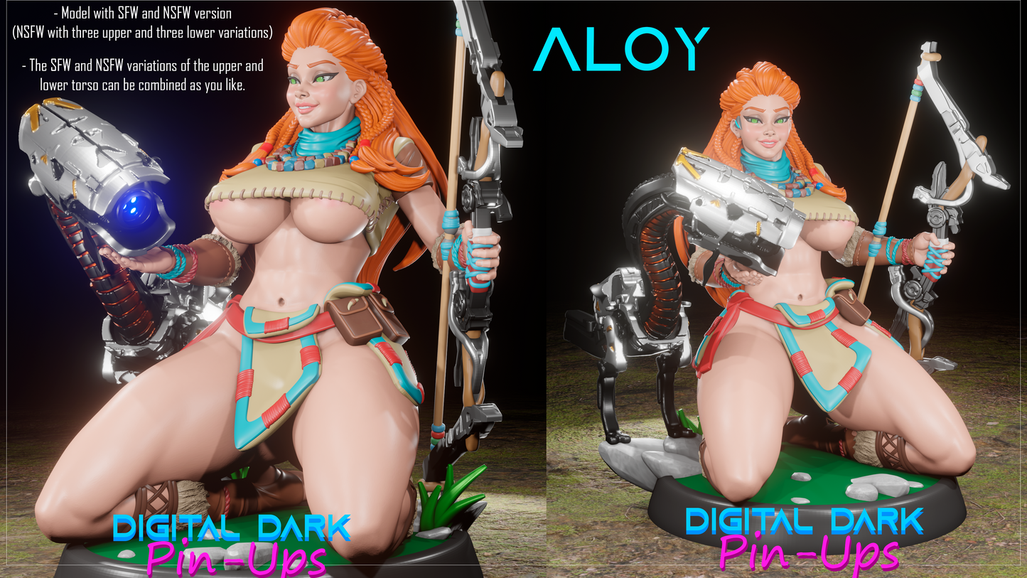 Aloy Horizon Zero Dawn - Female Adult Figurine for collecting, painting and showing off! Digital Dark Pinup JUNE 2023 RELEASE