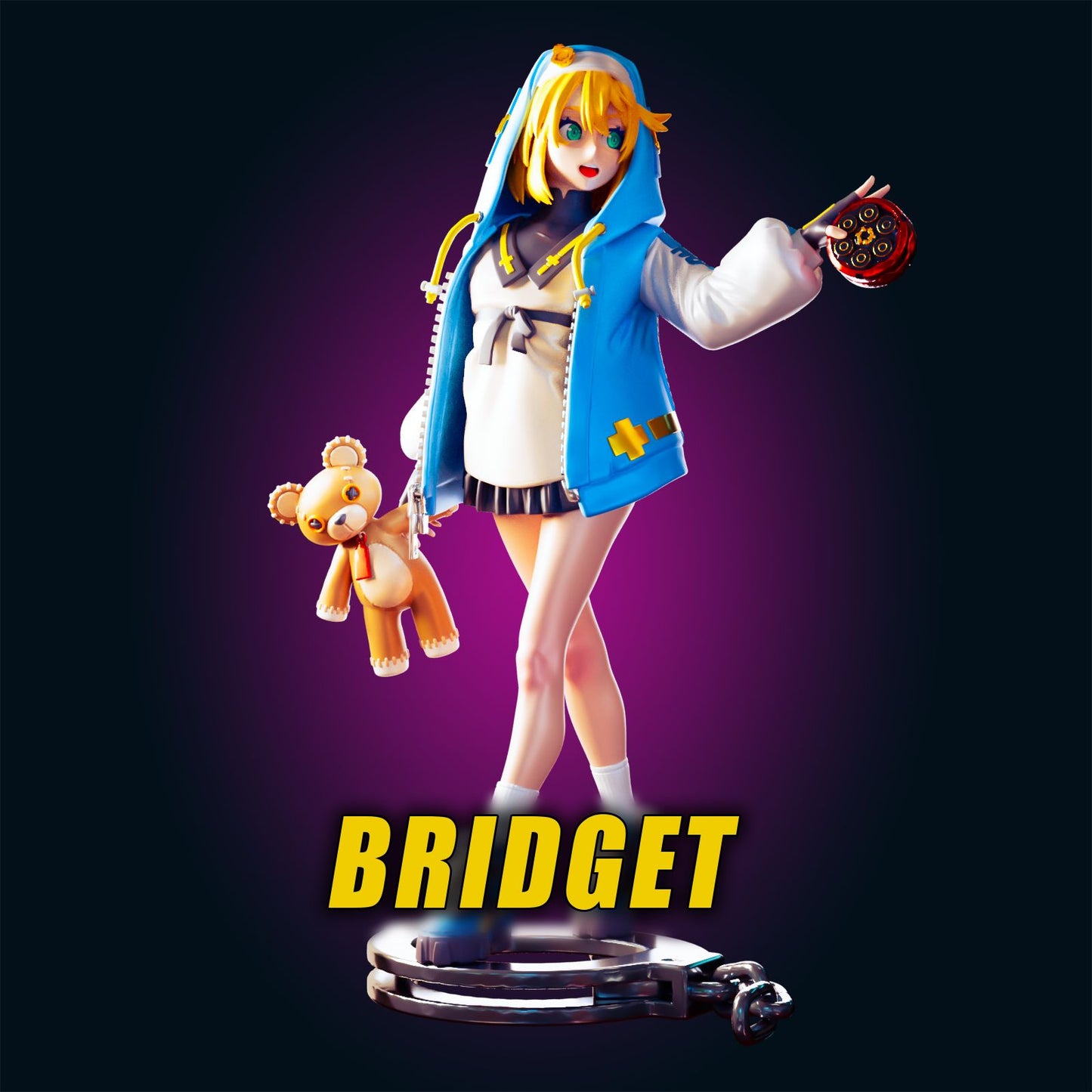 Bridget from Guilty Gear from Officer Rhu Fan creation (ADULT Including FUTA editions now available.) Model Kit for painting and collecting.