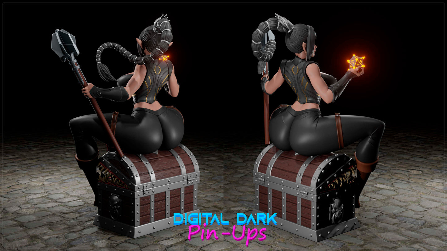 Shadowheart : Baldur's Gate III (fan art) (ADULT) FUTA NOW AVAILABLE - Female Adult Figurine for collecting, painting and showing off! Digital Dark Pinup July 2024 release