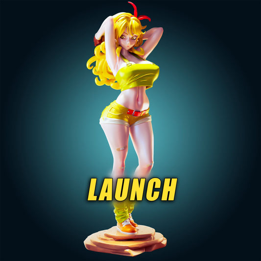 Launch from Dragon Ball Z from Officer Rhu Fan creation (FUTA editions are now available for all ADULT figures) Model Kit for painting and collecting.