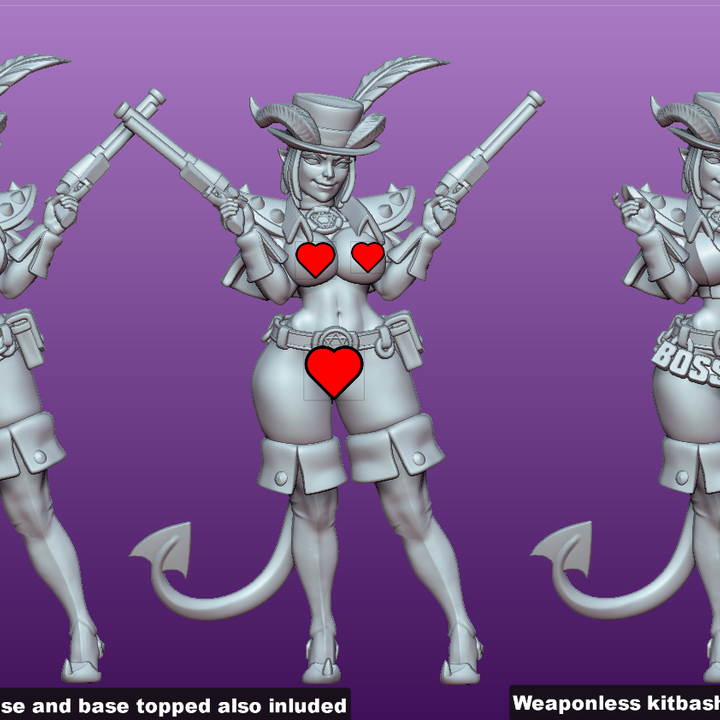 Tiefling Gunslinger BOSS Caldera - Fan art from GAZ Minis 2026