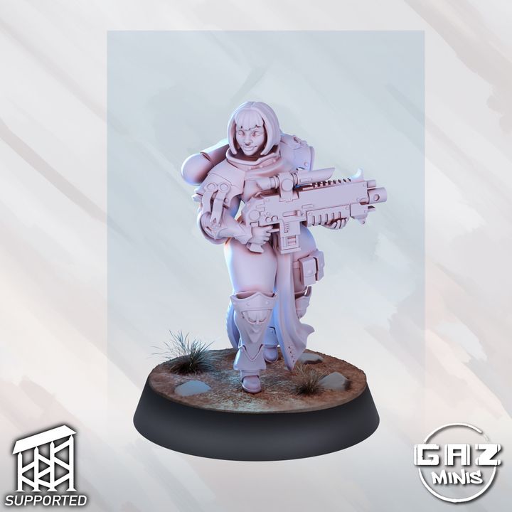 Warhammer 40K Sister Squad - Fan art from GAZ Minis (2024 release)
