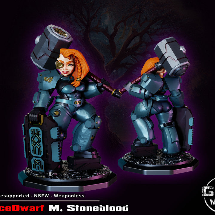 Space Dwarf M. Stoneblood from GAZ Minis (October 2023 release)