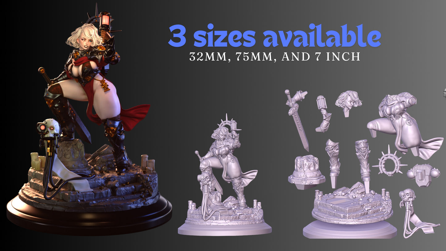 Battle Sister - Fan art from GAZ Minis (2024 release)