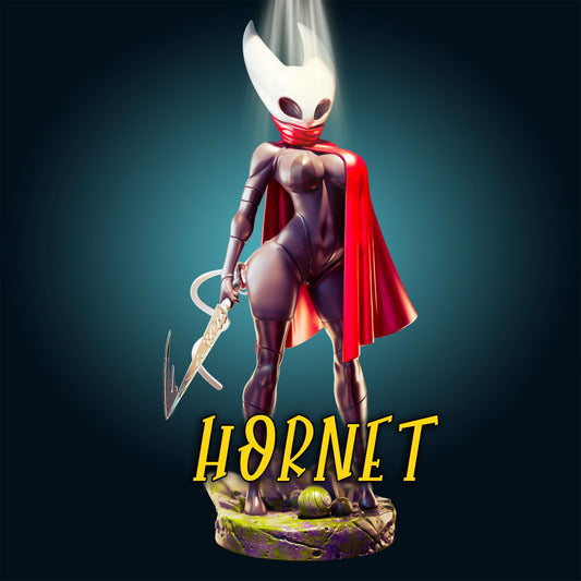 Hornet from Hollow Knight from Officer Rhu Fan creation (FUTA editions are now available for all ADULT figures) Model Kit for painting and collecting.