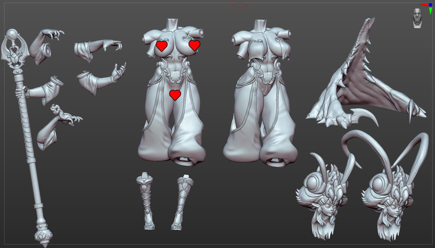 Antara Hive Queen - Fan art from GAZ Minis (2024 release)