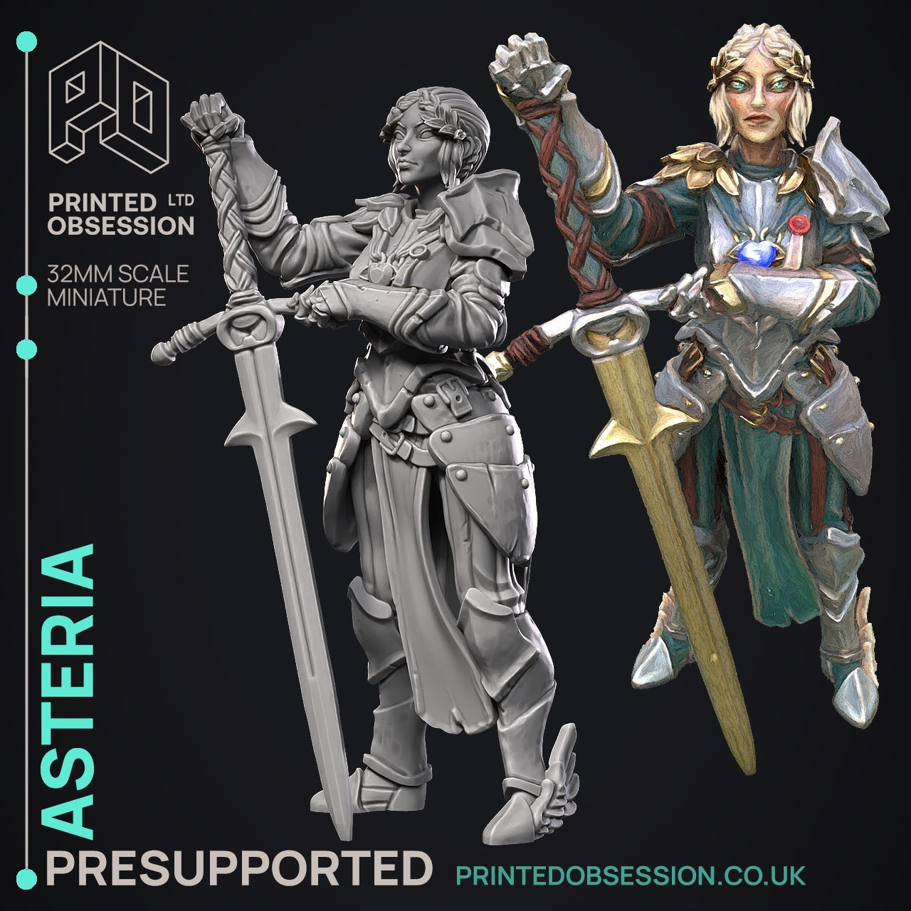 Random Monsters - The Printed Obsession - Table-top mini, 3D Printed Collectable for painting and playing!