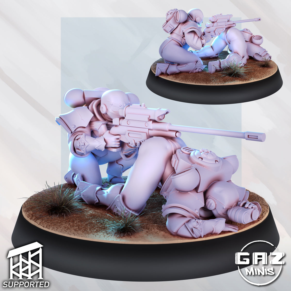 Warhammer 40K Sister Squad - Fan art from GAZ Minis (2024 release)