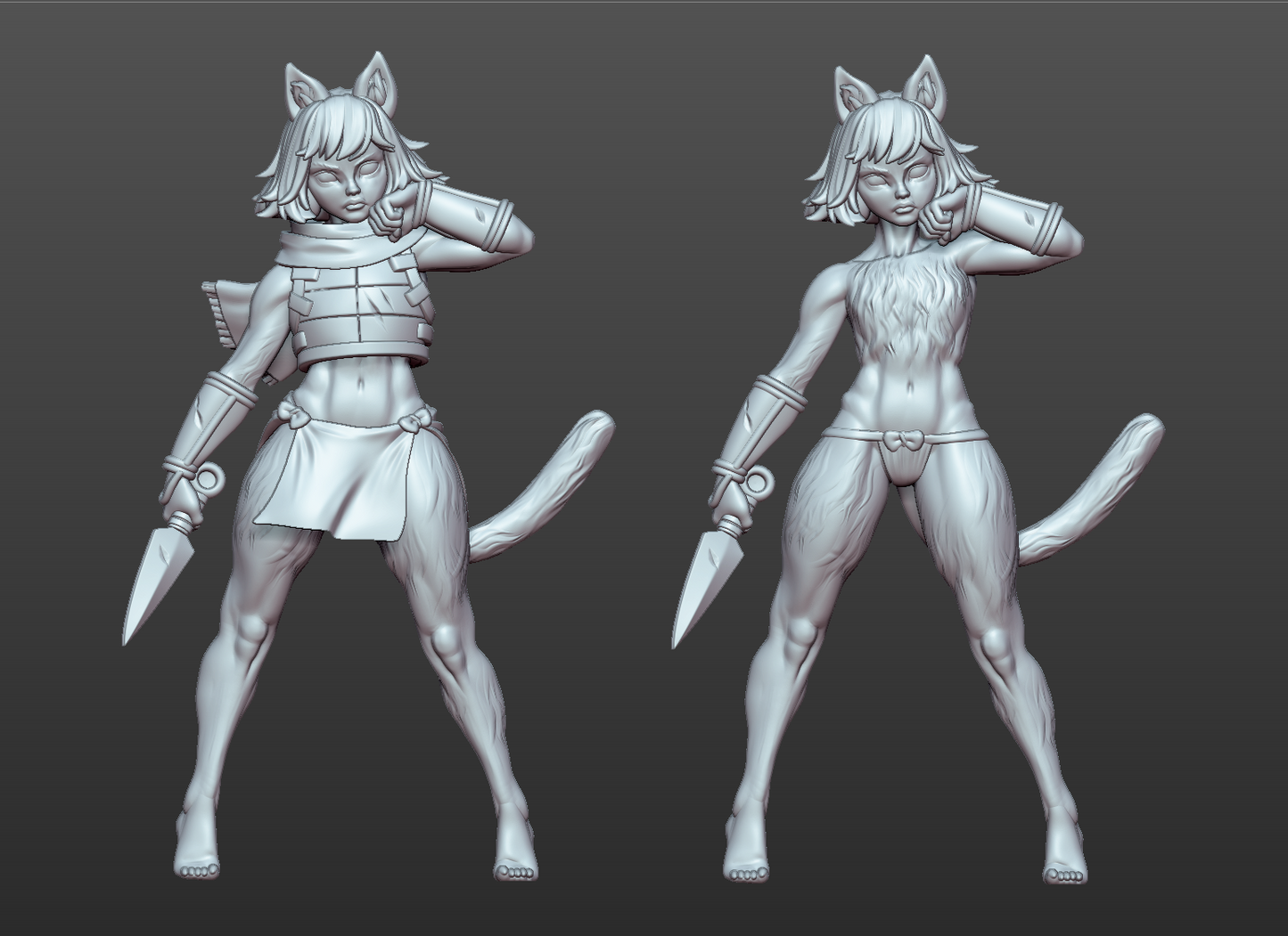 Cat Dungeon Girl - Fan art from GAZ Minis (2024 release)