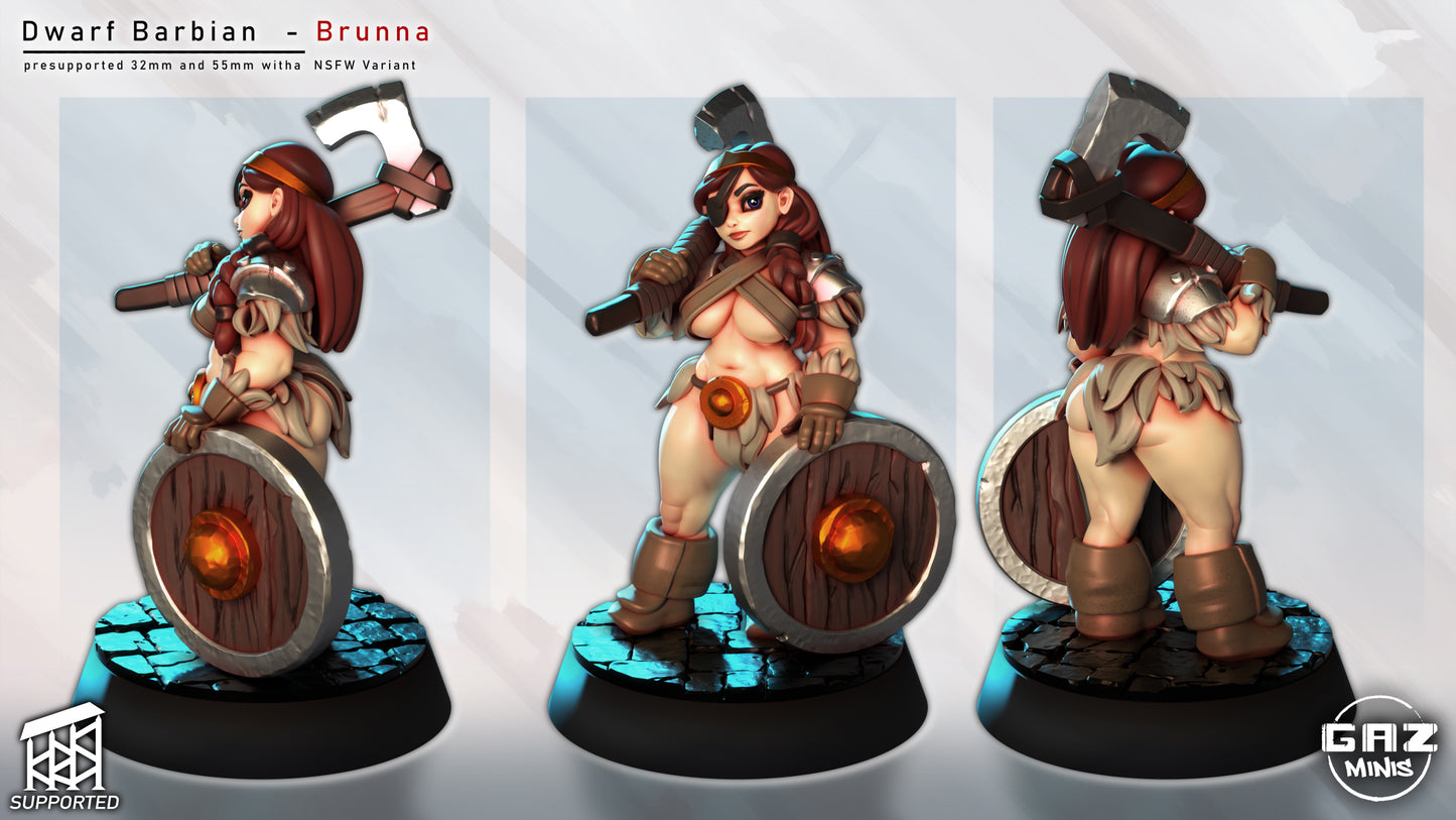 Dwarf Barb Bruna - Fan art from GAZ Minis 2025