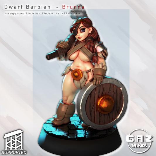 Dwarf Barb Bruna - Fan art from GAZ Minis 2025
