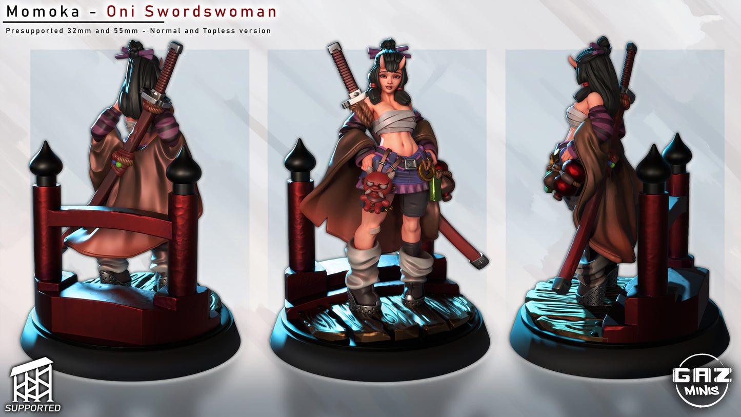 Momoka Oni Swords Woman - Fan art from GAZ Minis 2025