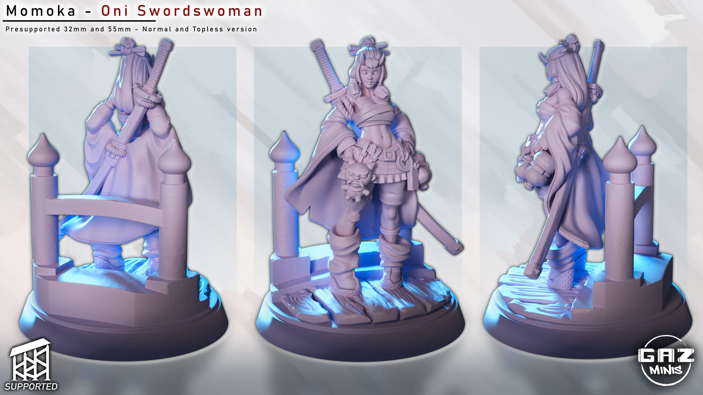 Momoka Oni Swords Woman - Fan art from GAZ Minis 2025