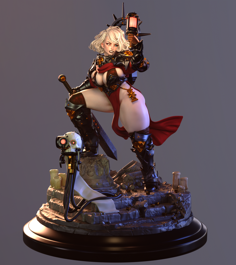 Battle Sister - Fan art from GAZ Minis (2024 release)