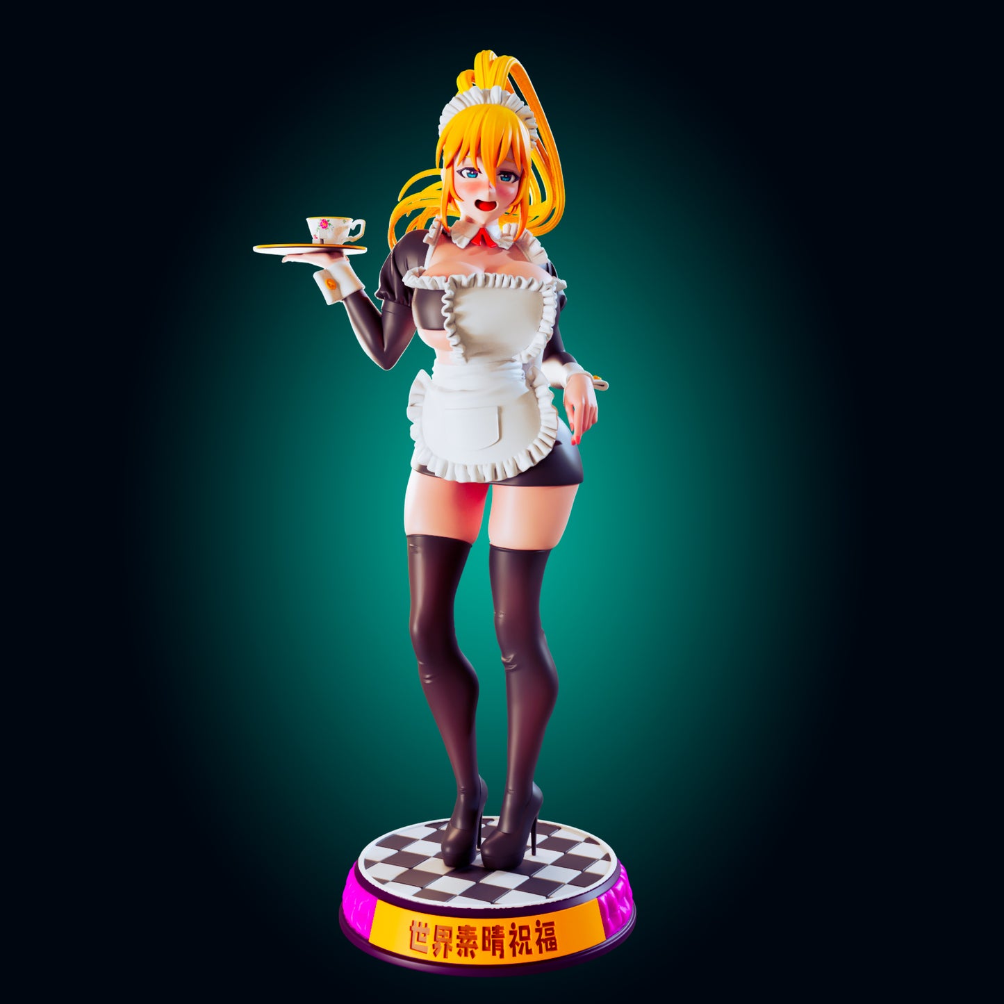 Darkness from Konosuba from Officer Rhu Fan creation (ADULT Including FUTA editions now available.) Model Kit for painting and collecting.