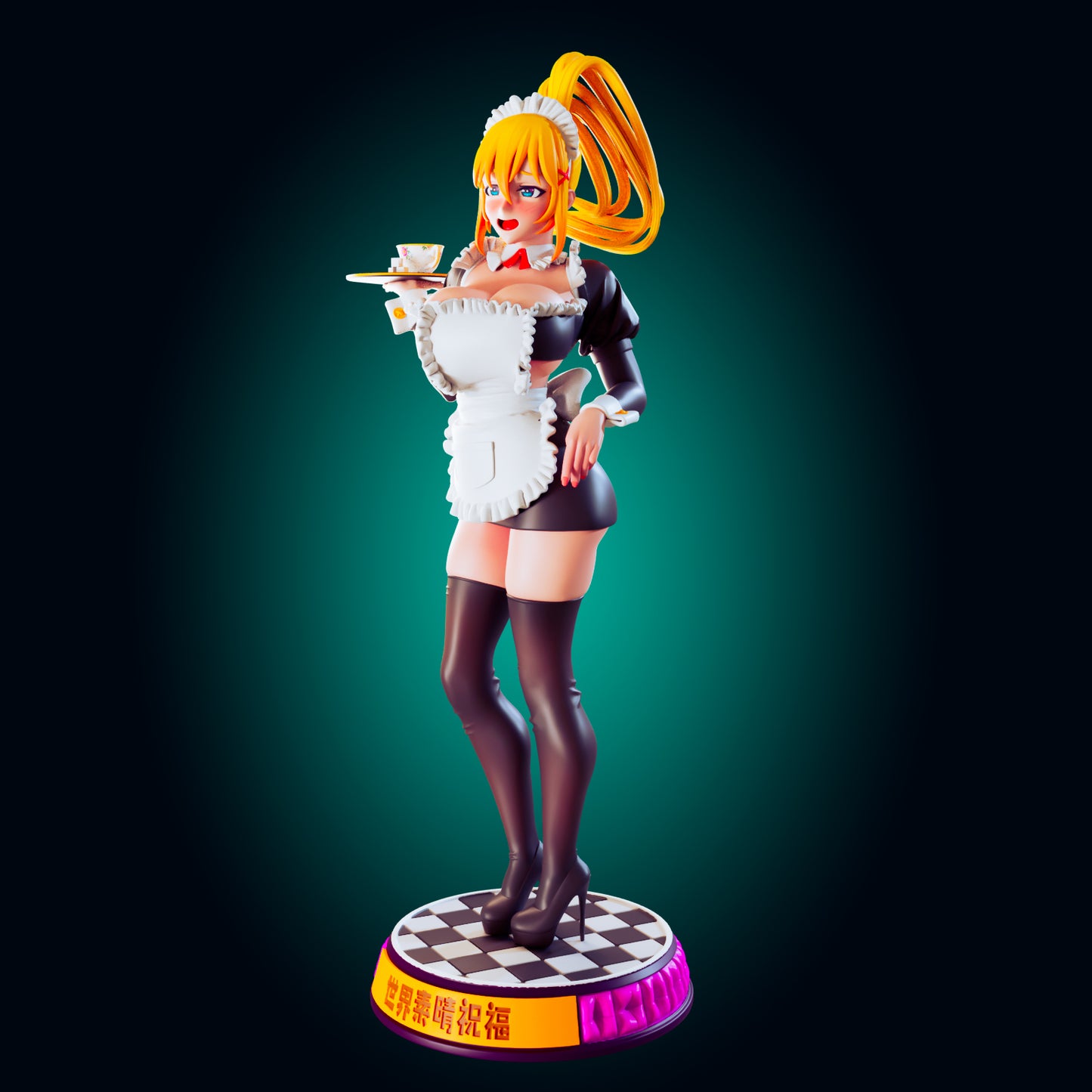 Darkness from Konosuba from Officer Rhu Fan creation (ADULT Including FUTA editions now available.) Model Kit for painting and collecting.