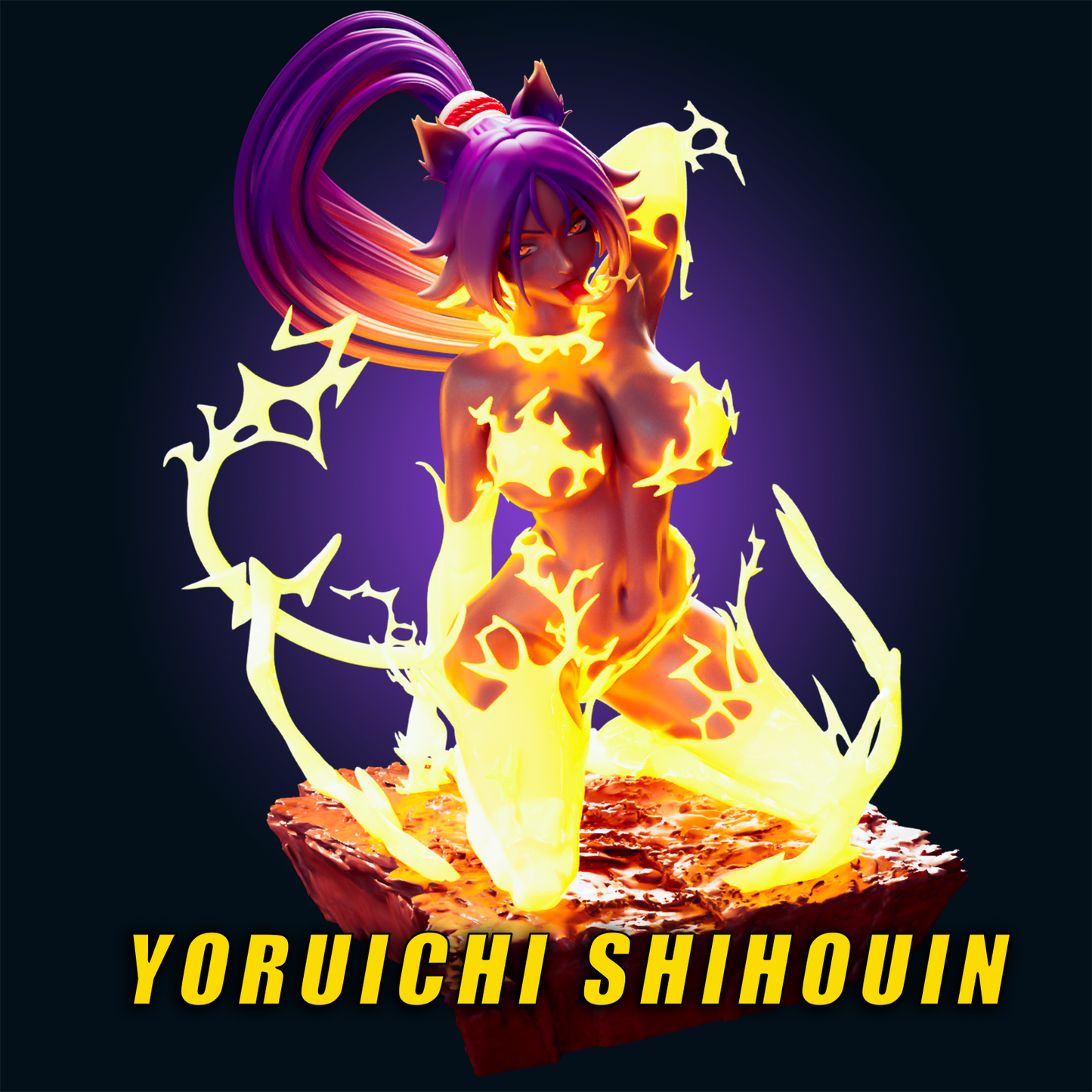 Yoruichi Shihouin from Bleach - from Officer Rhu Fan creation (ADULT Including FUTA editions now available.) Model Kit for painting and collecting.