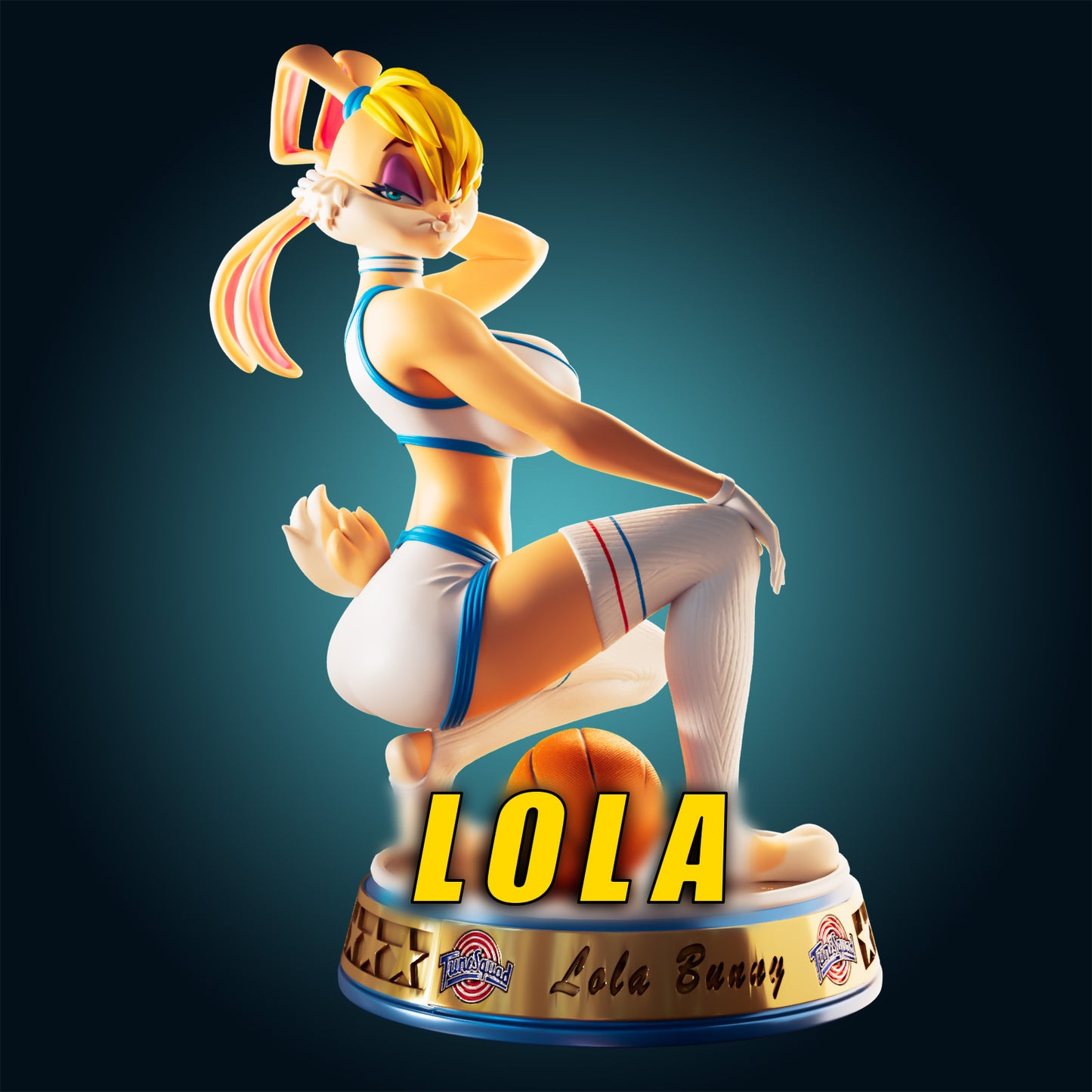 Lola The Bunny | Lola Bunny from the Toon Squad | Space Jam from Officer Rhu (FUTA editions are now available for all ADULT figures) Model Kit for painting and collecting.