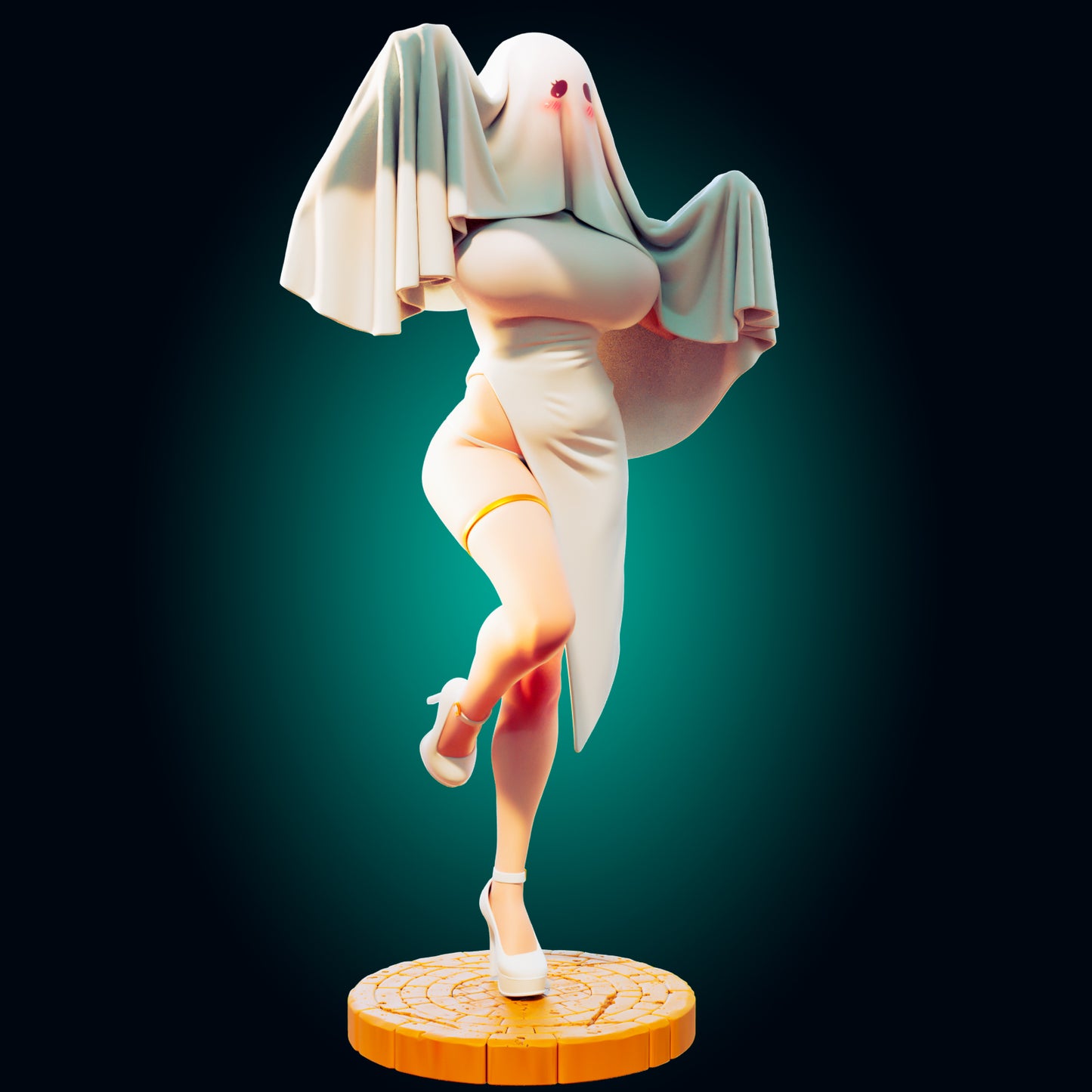 Ghost Wife from Officer Rhu Fan creation ADULT (FUTA editions are now available for all ADULT figures and kits.) Model Kit for painting and collecting.