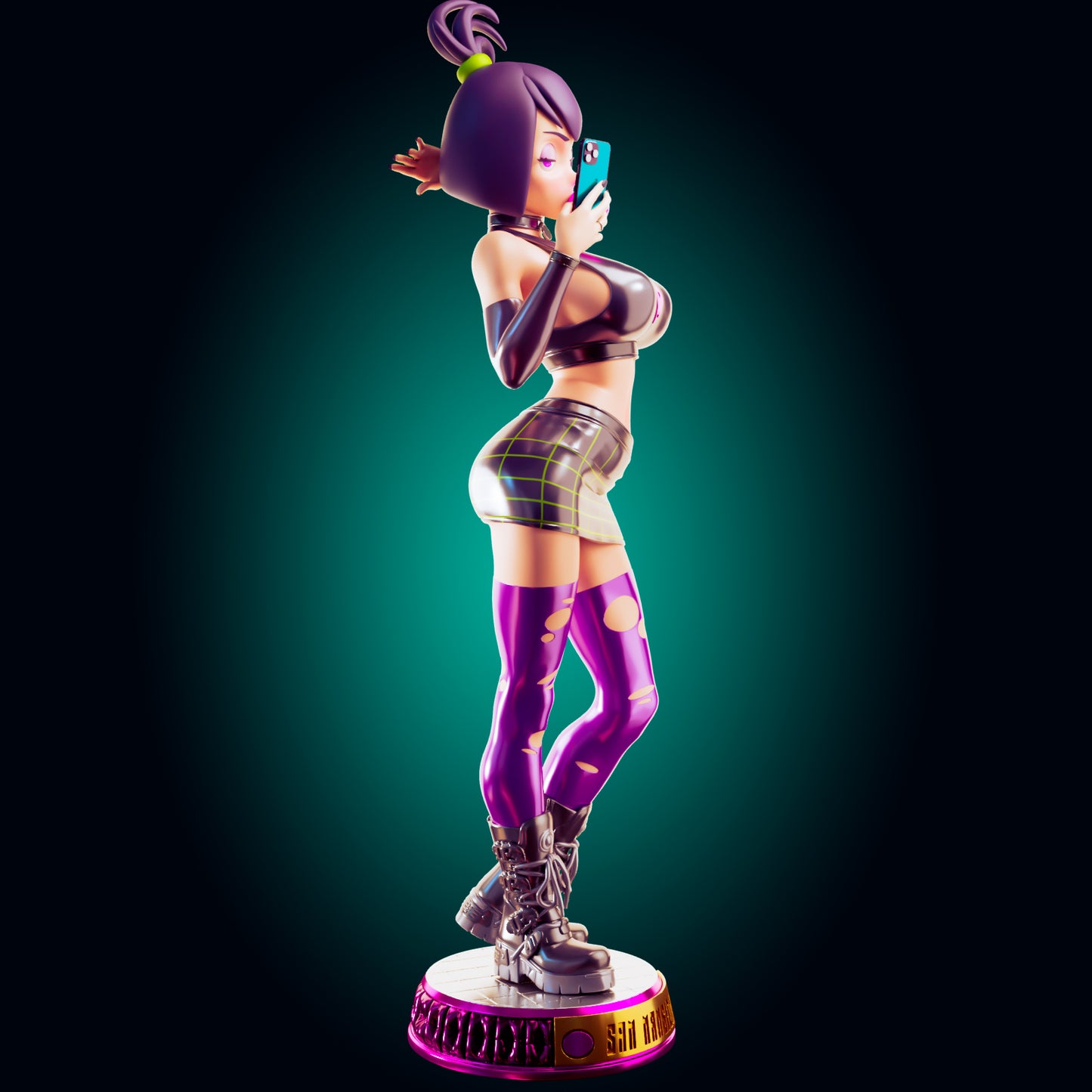 Sam from Danny Phantom from Officer Rhu Fan creation (ADULT Including FUTA editions now available.) Model Kit for painting and collecting.