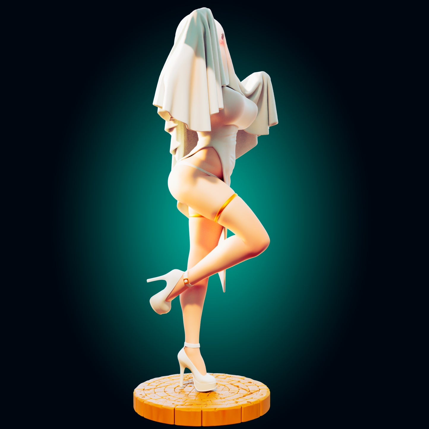Ghost Wife from Officer Rhu Fan creation ADULT (FUTA editions are now available for all ADULT figures and kits.) Model Kit for painting and collecting.