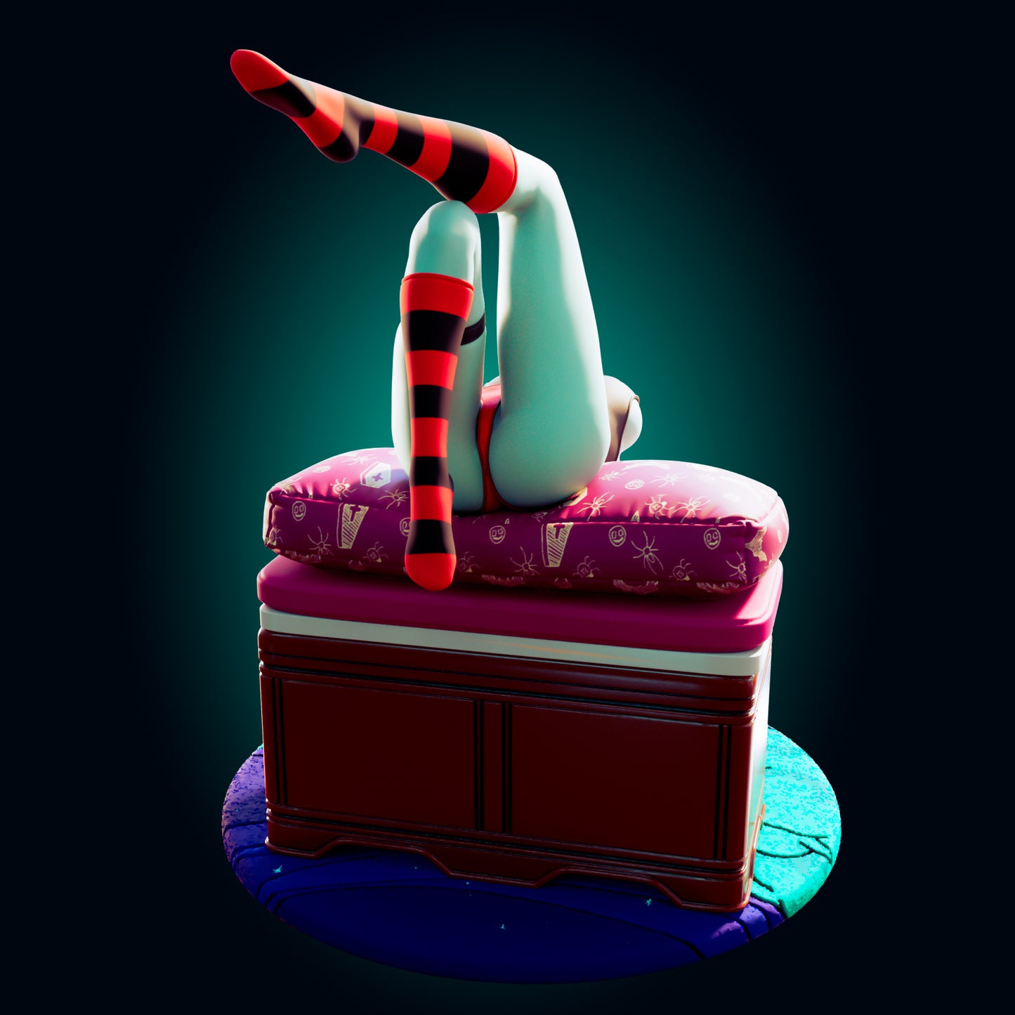 Marceline from Officer Rhu Fan creation (ADULT Including FUTA editions now available.) Model Kit for painting and collecting.