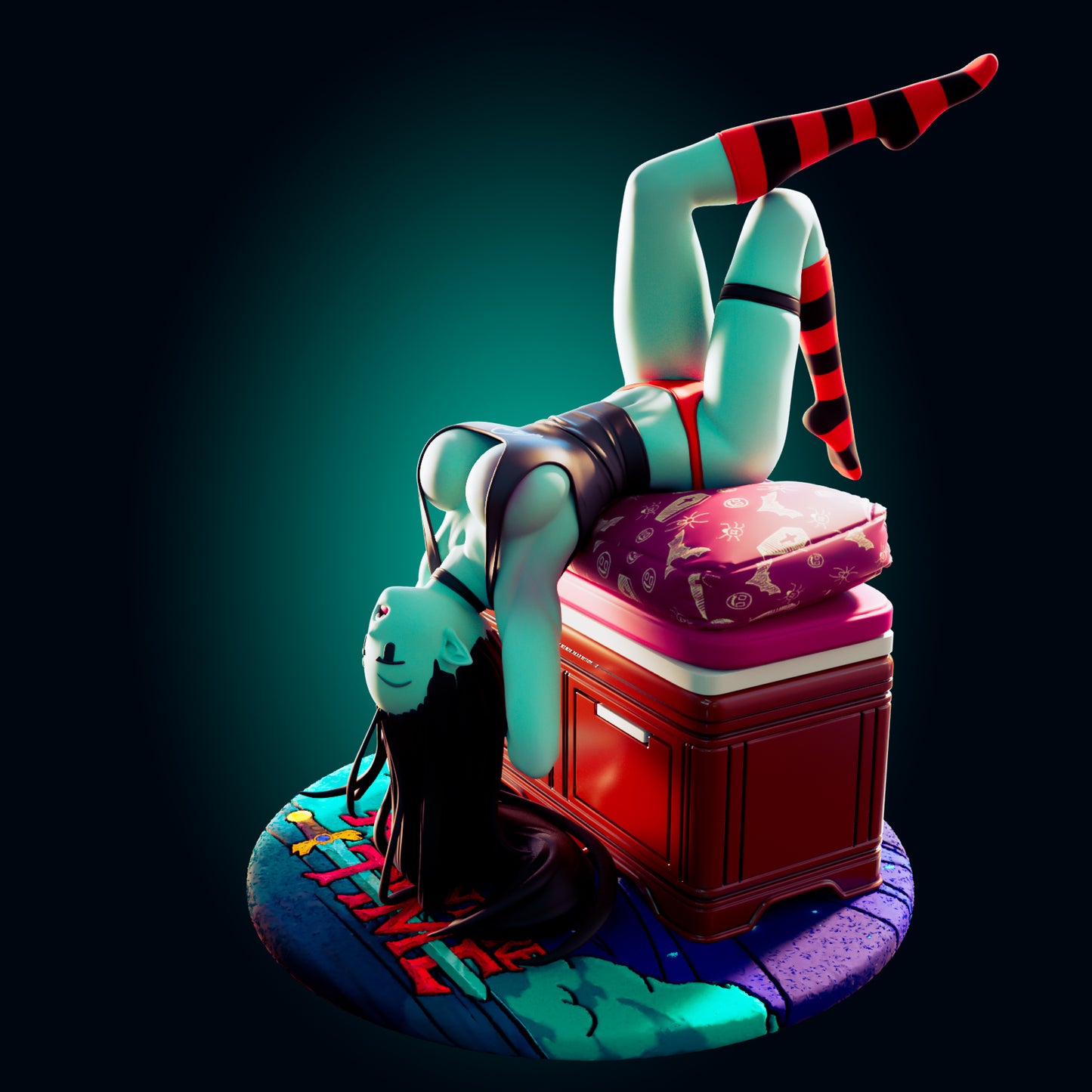 Marceline from Officer Rhu Fan creation (ADULT Including FUTA editions now available.) Model Kit for painting and collecting.