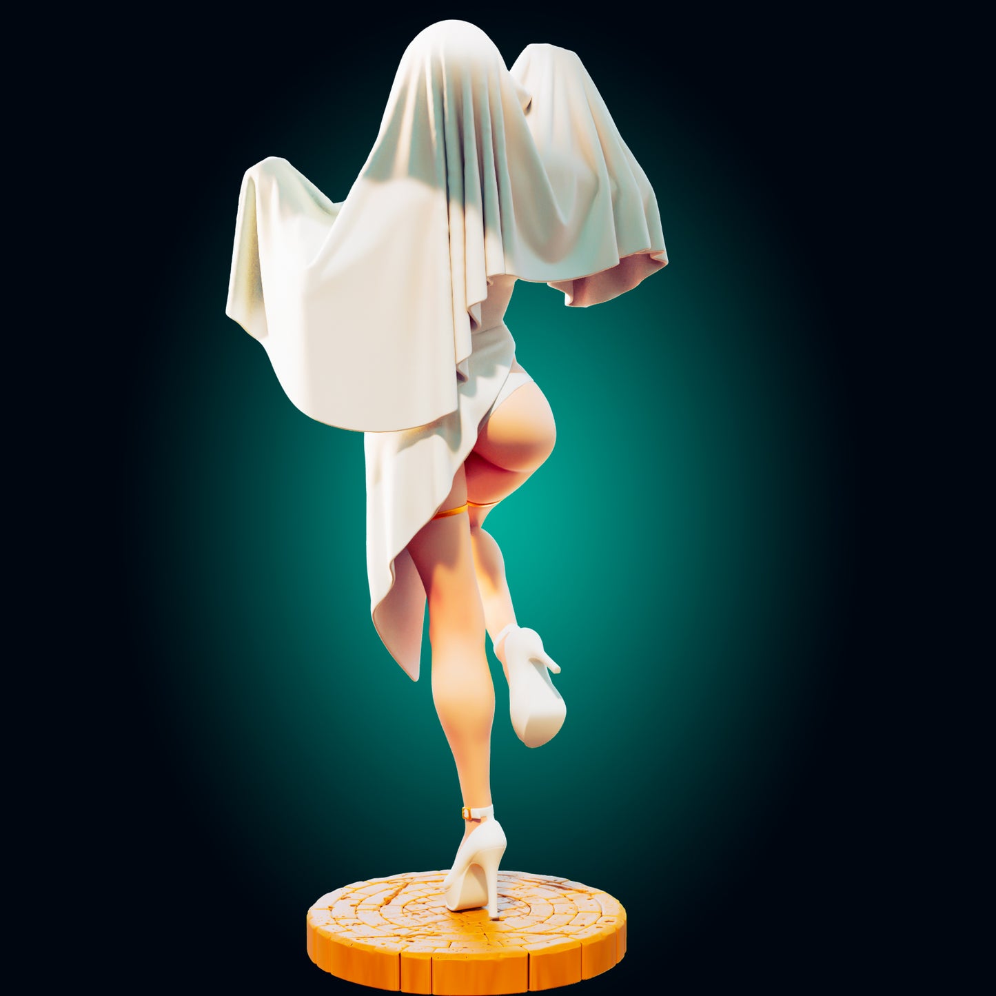 Ghost Wife from Officer Rhu Fan creation ADULT (FUTA editions are now available for all ADULT figures and kits.) Model Kit for painting and collecting.