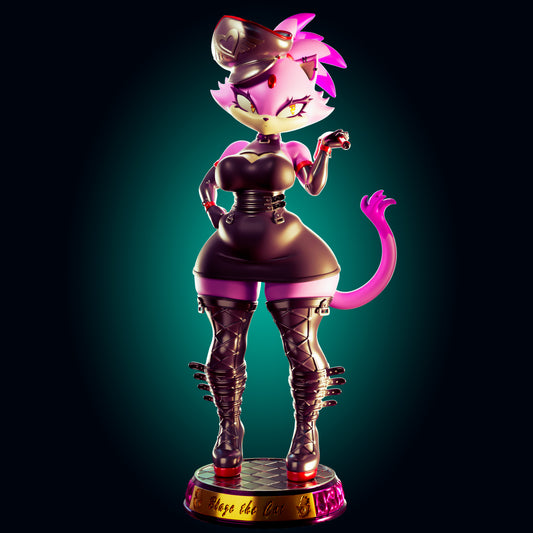 Blaze the Cat from Sonic the Hedgehog from Officer Rhu Fan creation (ADULT  Including FUTA editions now available.) Model Kit for painting and collecting.