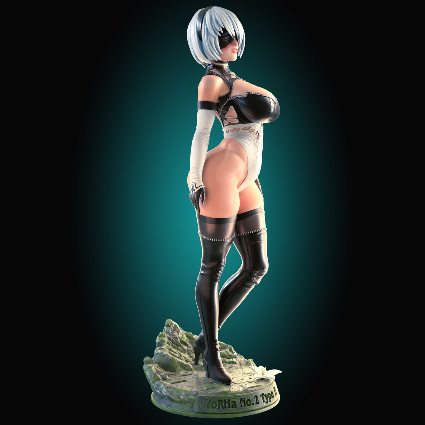 YoRHa No2 Type B from Officer Rhu Fan creation (ADULT Including FUTA editions now available.) Model Kit for painting and collecting.