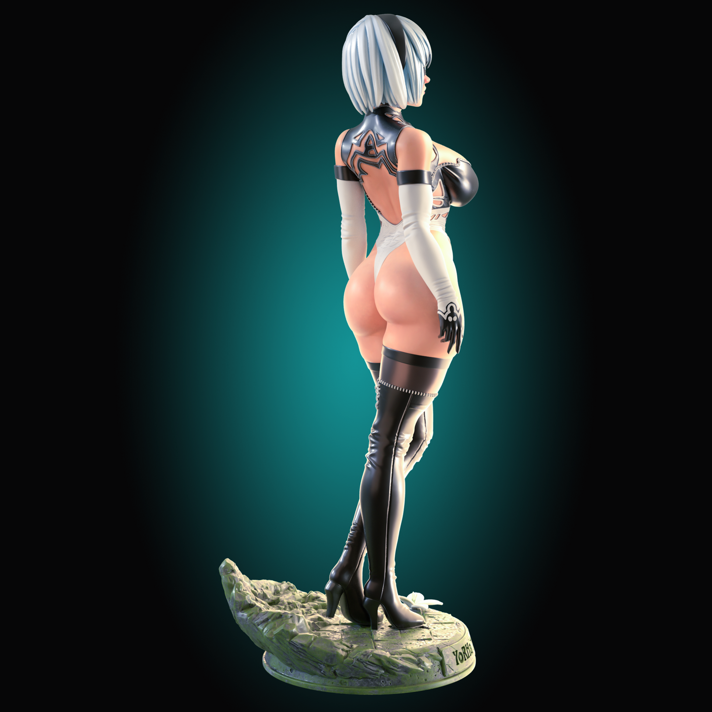 YoRHa No2 Type B from Officer Rhu Fan creation (ADULT Including FUTA editions now available.) Model Kit for painting and collecting.