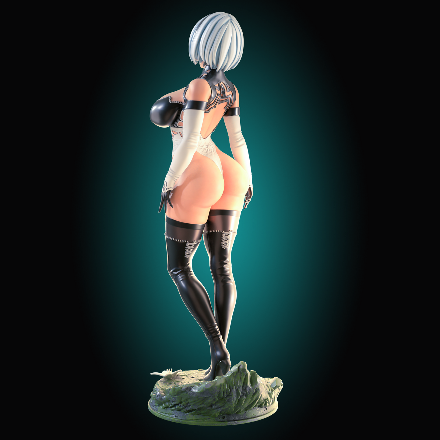 YoRHa No2 Type B from Officer Rhu Fan creation (ADULT Including FUTA editions now available.) Model Kit for painting and collecting.
