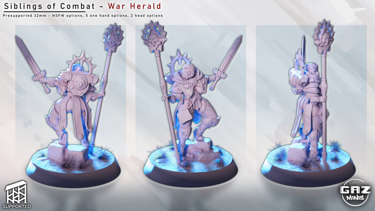 Sibling of Combat War Herald Render - Fan art from GAZ Minis 2025