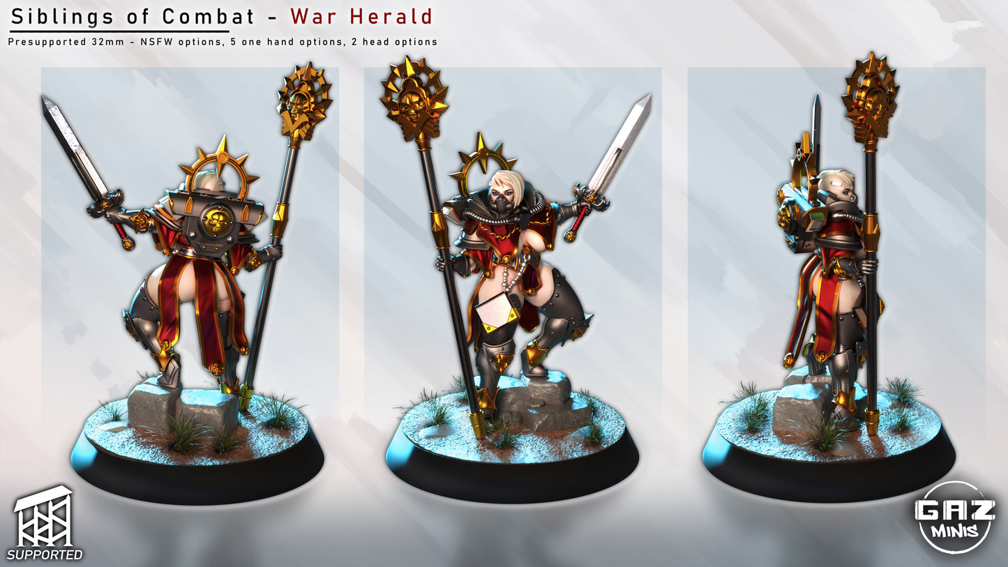 Sibling of Combat War Herald Render - Fan art from GAZ Minis 2025