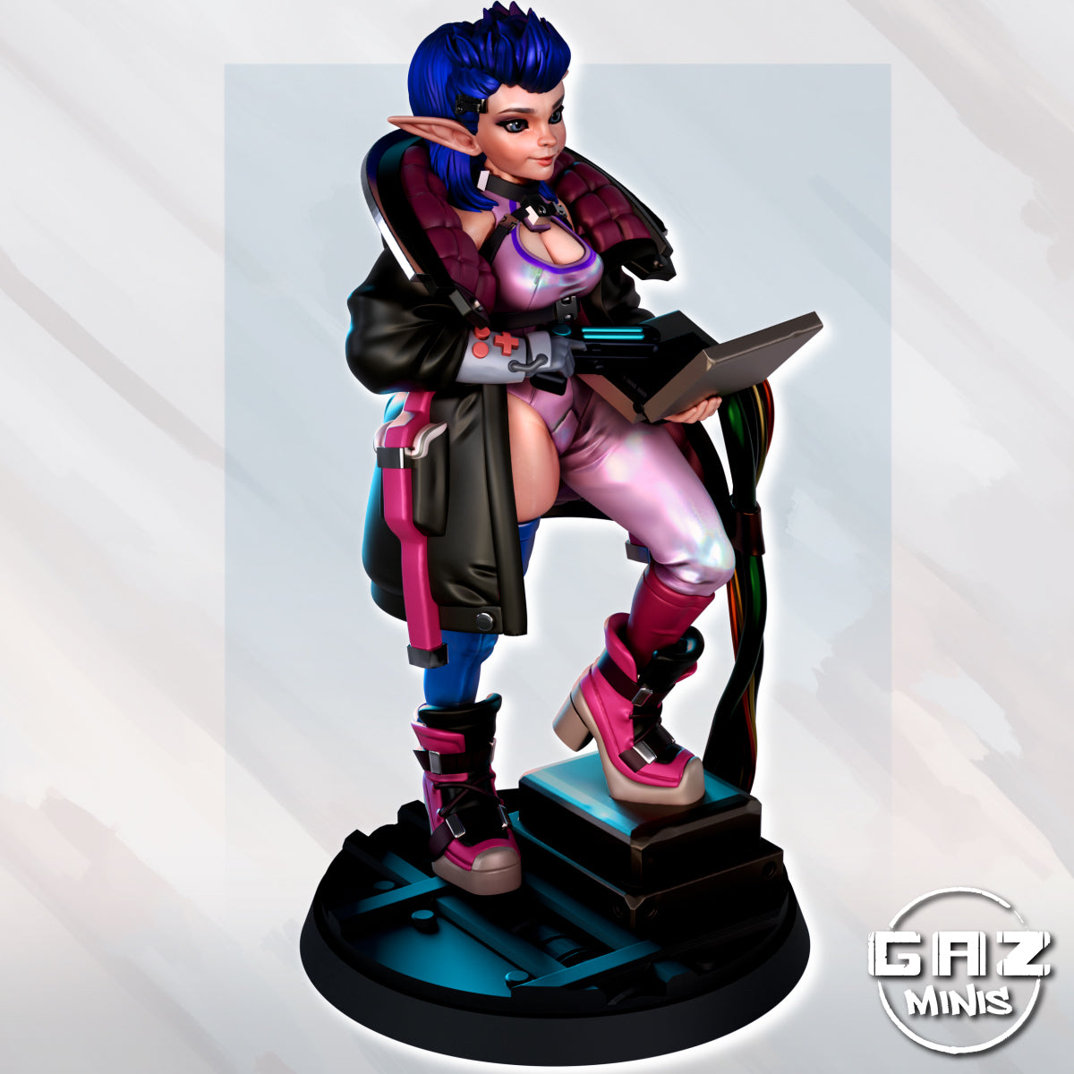 Swiftcode the Elf Hacker - Fan art from GAZ Minis (2024 release)