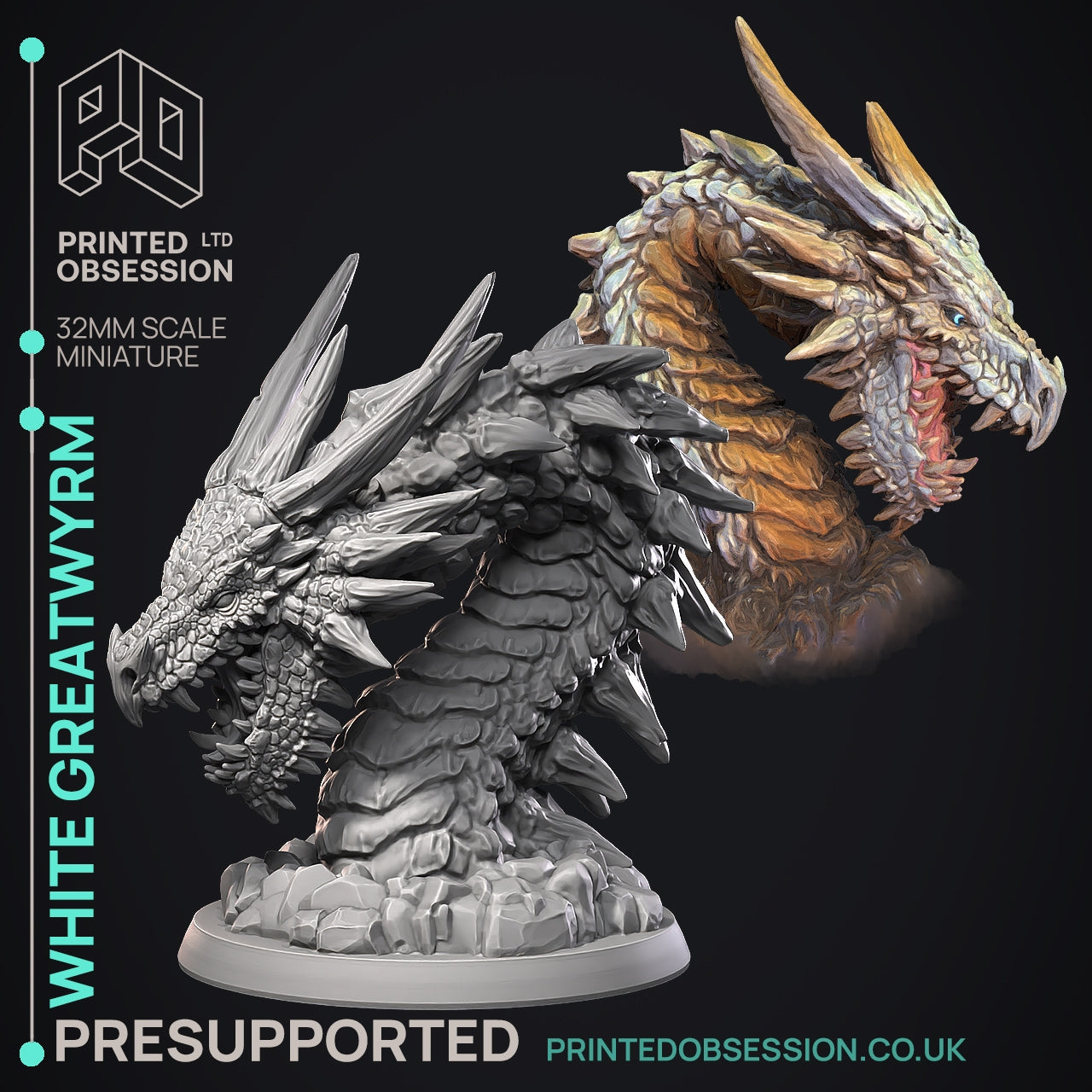 Random Monsters - The Printed Obsession - Table-top mini, 3D Printed Collectable for painting and playing!