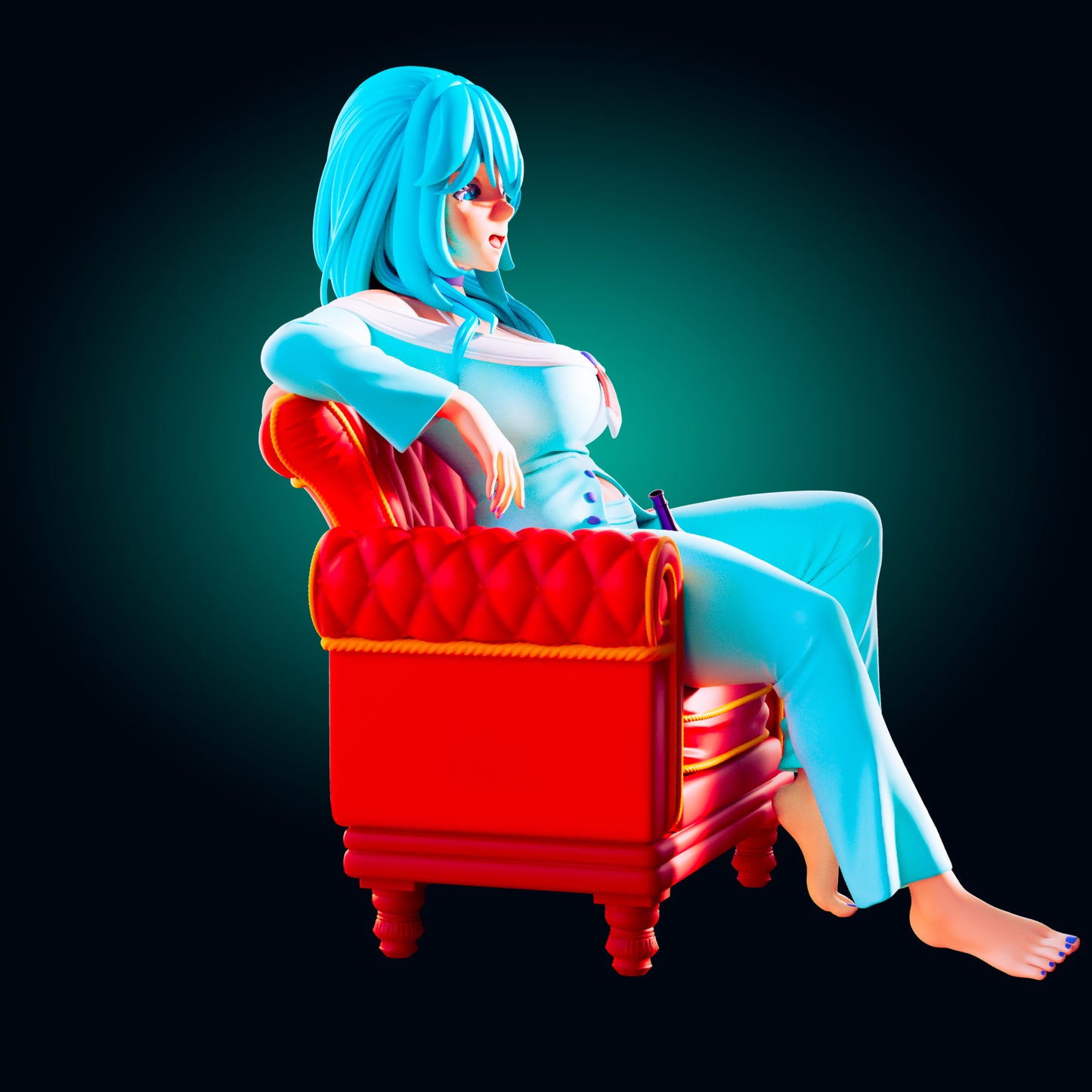 Aqua Kono Subarashii Sekai ni Shukufuku wo! from Officer Rhu Fan creation (ADULT Including FUTA editions now available.) Model Kit for painting and collecting.