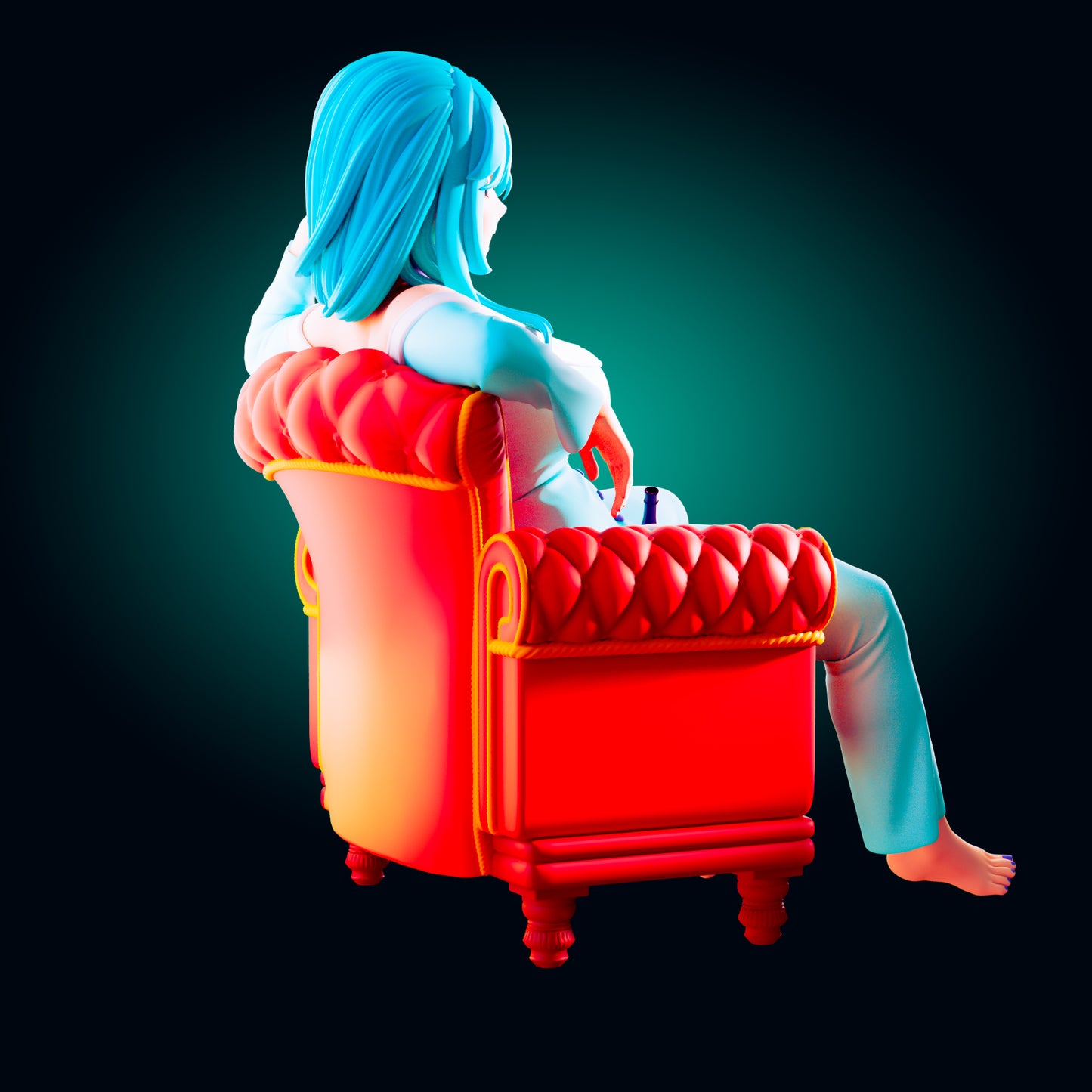 Aqua Kono Subarashii Sekai ni Shukufuku wo! from Officer Rhu Fan creation (ADULT Including FUTA editions now available.) Model Kit for painting and collecting.