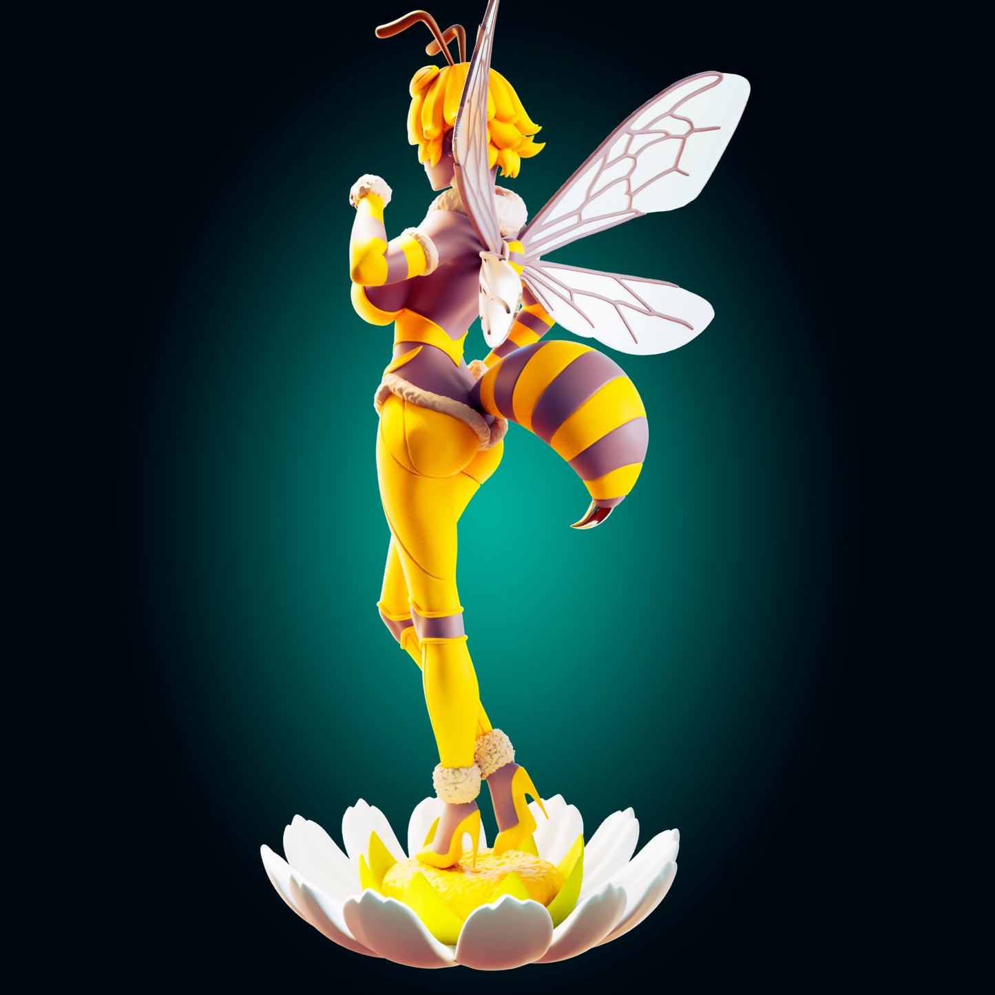 Bee Waifu from Officer Rhu Fan creation (ADULT Including FUTA editions now available.) Model Kit for painting and collecting.