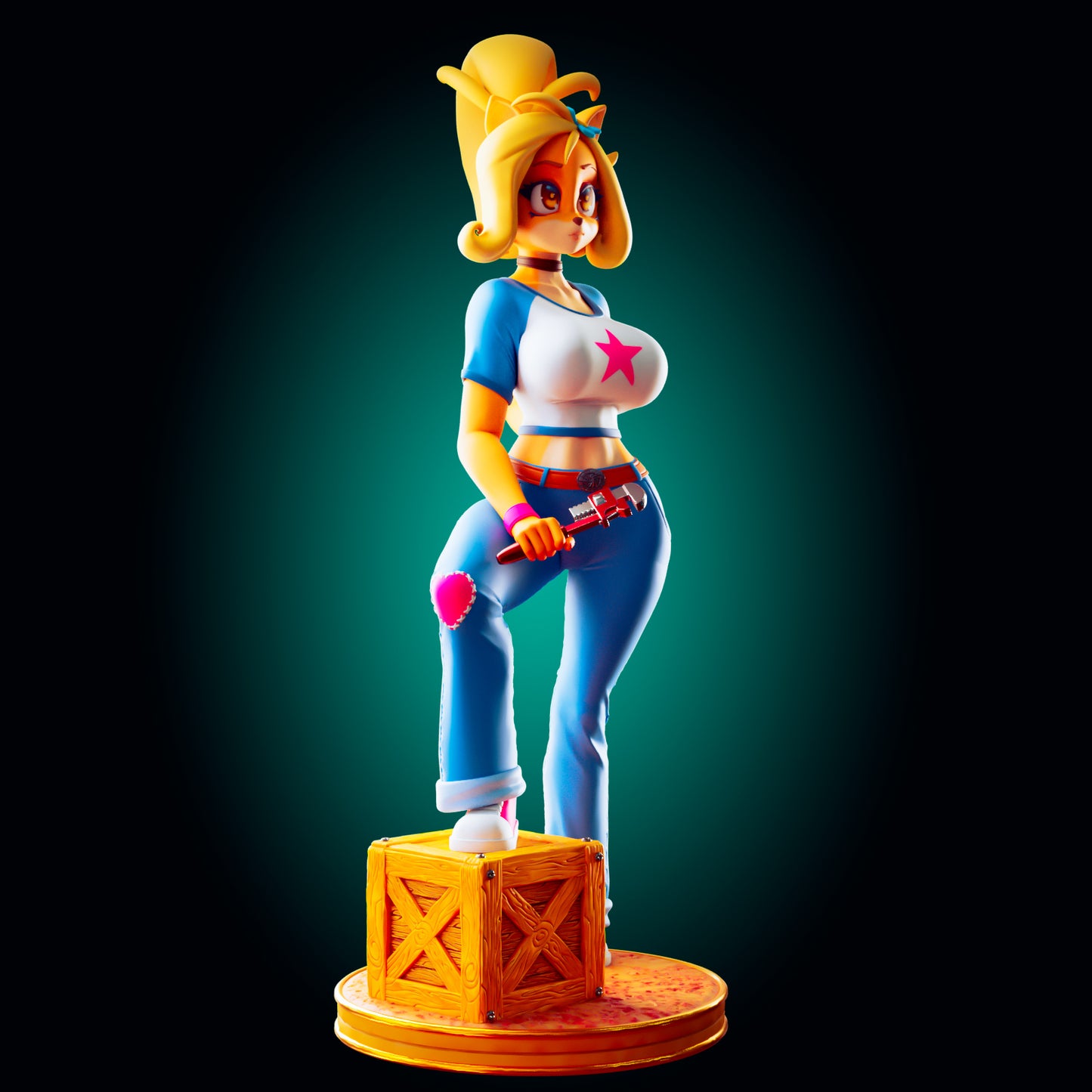 Coco Bandicoot from Crash Bandicoot the Game from Officer Rhu Fan creation (ADULT Including FUTA editions now available.) Model Kit for painting and collecting.