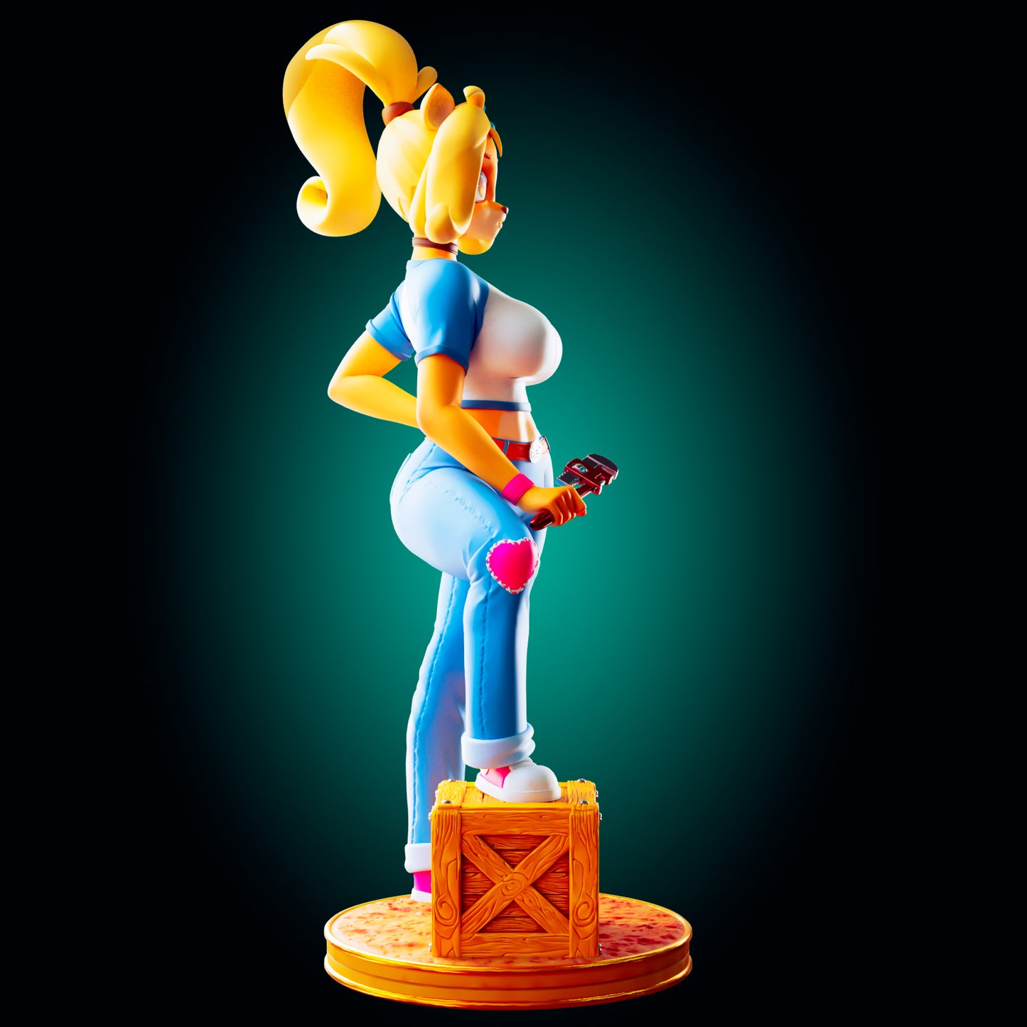 Coco Bandicoot from Crash Bandicoot the Game from Officer Rhu Fan creation (ADULT Including FUTA editions now available.) Model Kit for painting and collecting.
