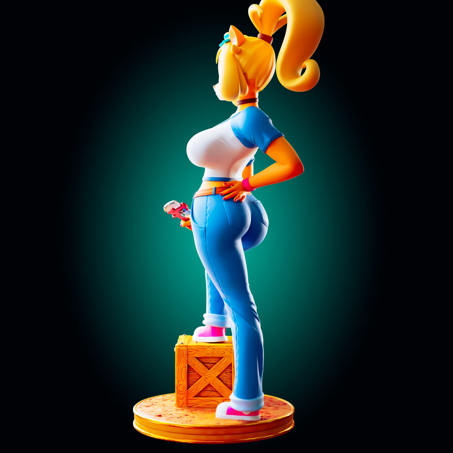 Coco Bandicoot from Crash Bandicoot the Game from Officer Rhu Fan creation (ADULT Including FUTA editions now available.) Model Kit for painting and collecting.