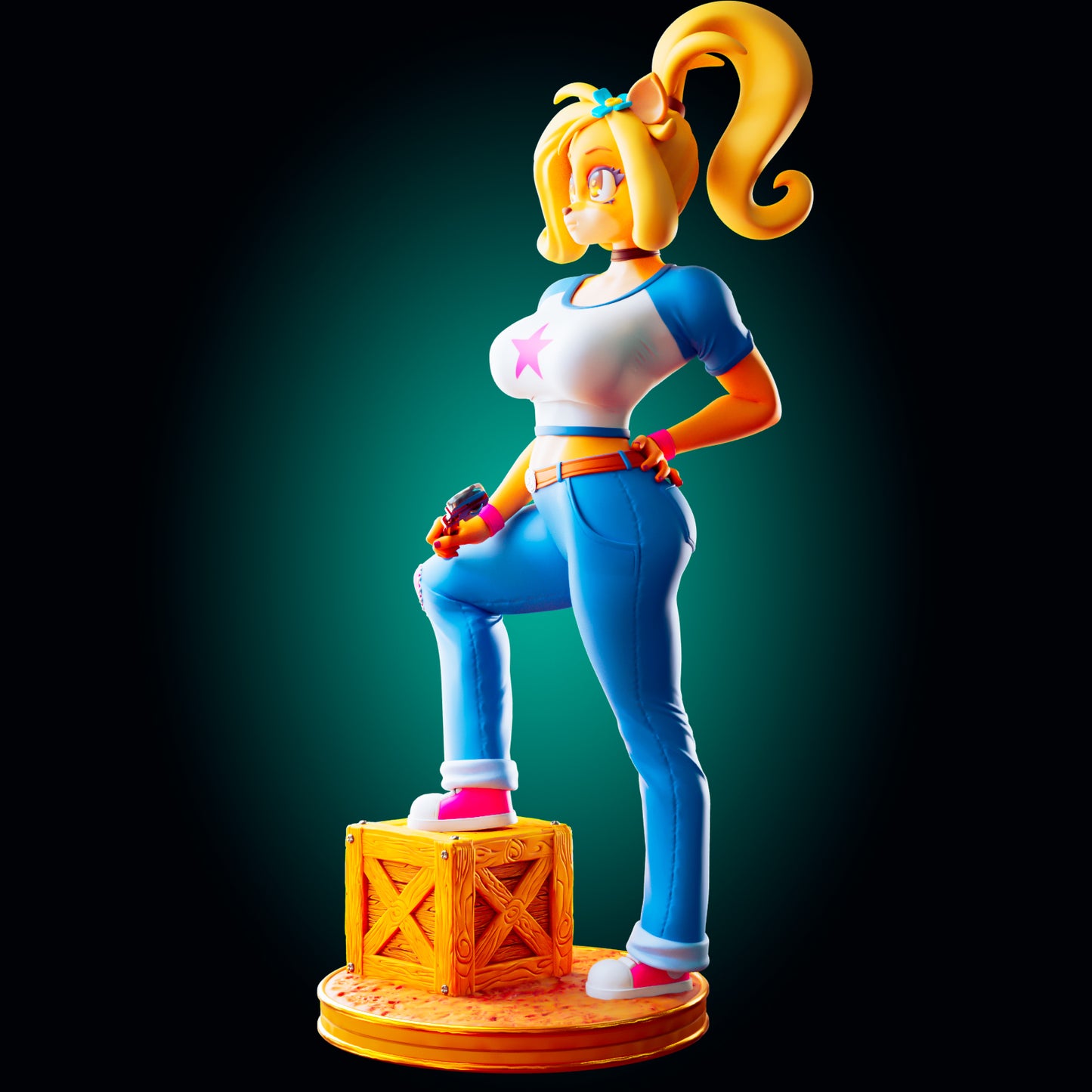 Coco Bandicoot from Crash Bandicoot the Game from Officer Rhu Fan creation (ADULT Including FUTA editions now available.) Model Kit for painting and collecting.