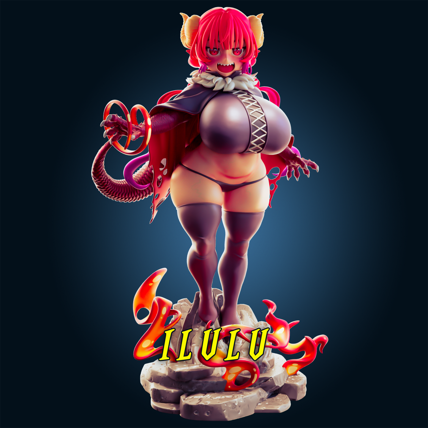 Ilulu from Officer Rhu Fan creation (ADULT Including FUTA editions now available.) Model Kit for painting and collecting.