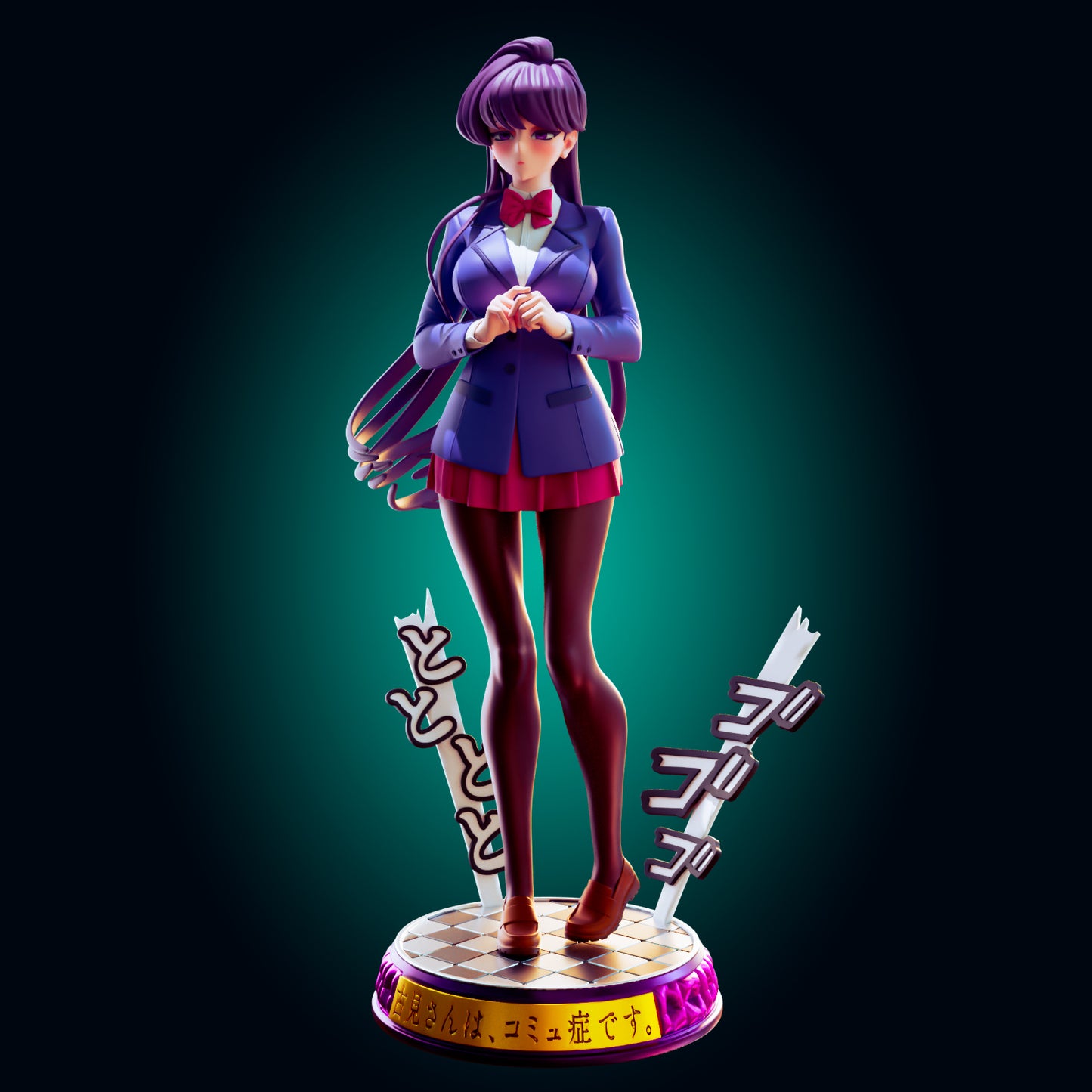 Komi-San : Anime Character from Officer Rhu Fan creation (ADULT Including FUTA editions now available.) Model Kit for painting and collecting.