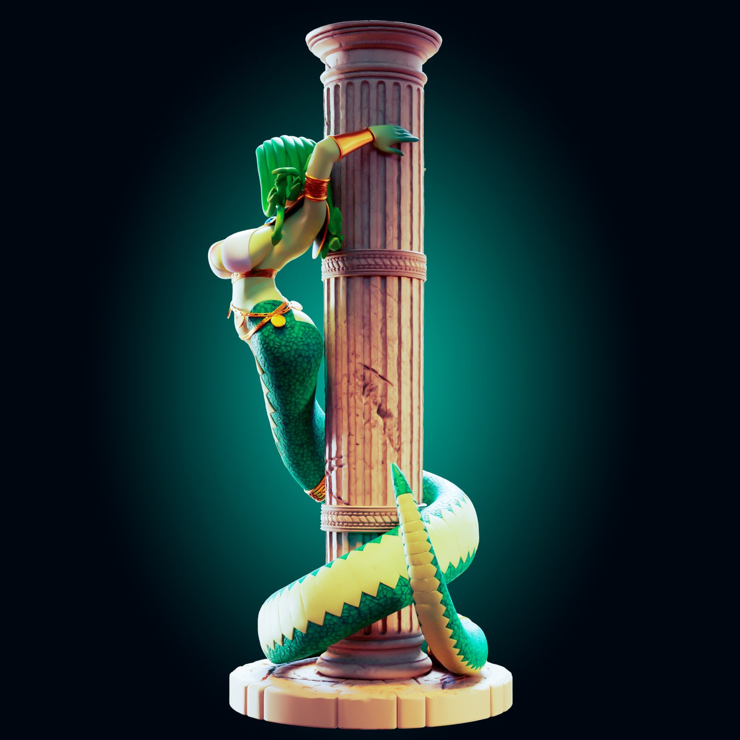 Medusa from Officer Rhu Fan creation (ADULT Including FUTA editions now available.) Model Kit for painting and collecting.