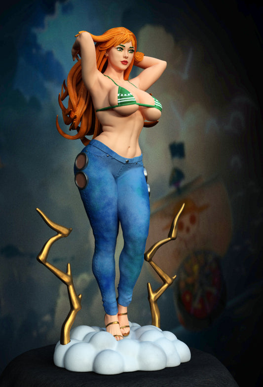 Nami - One Piece - Pin-up style Figurine Model Kit for collecting, building and painting for Adults