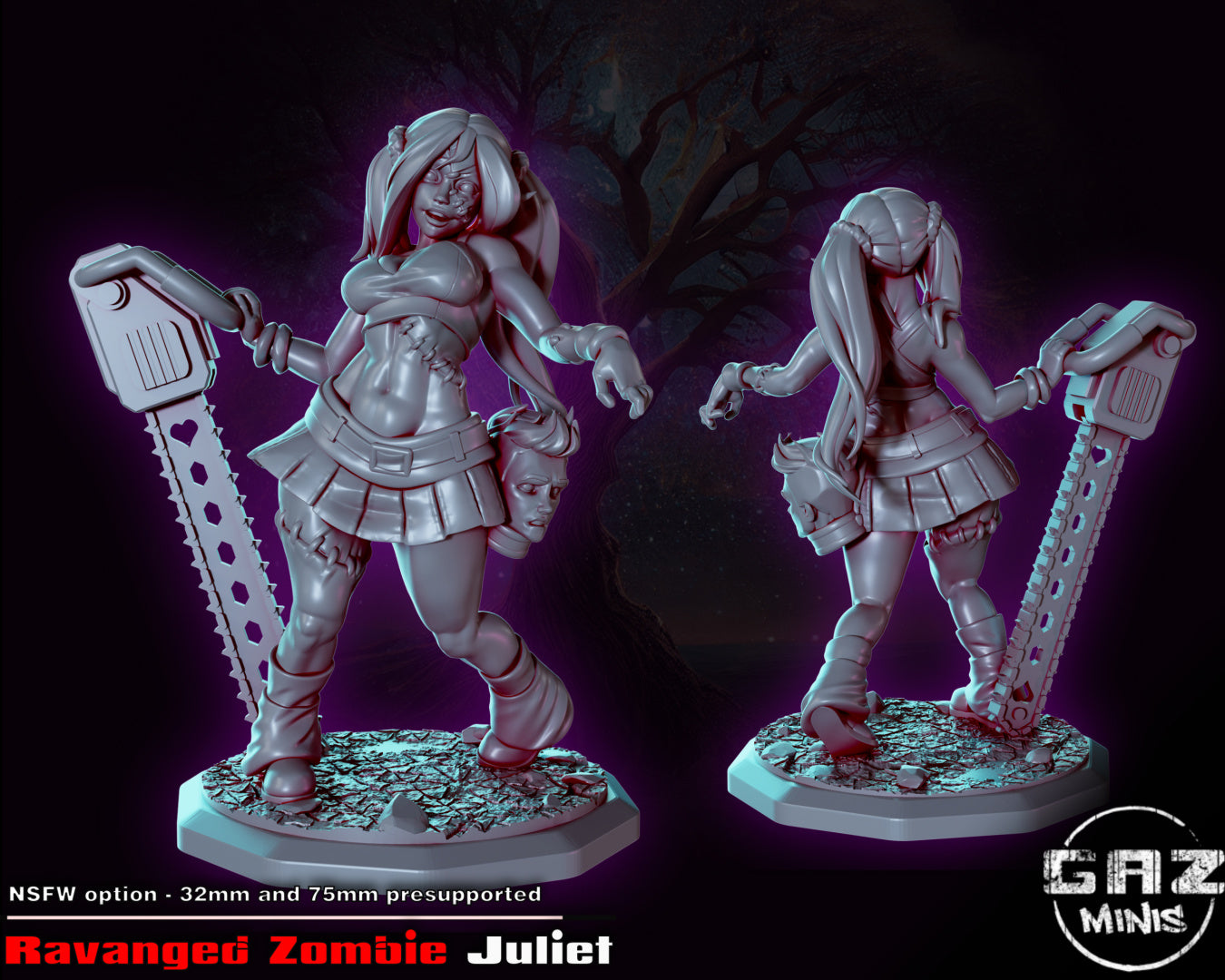 Ravanged Zombie Juliet from GAZ Minis (June 2023 release)
