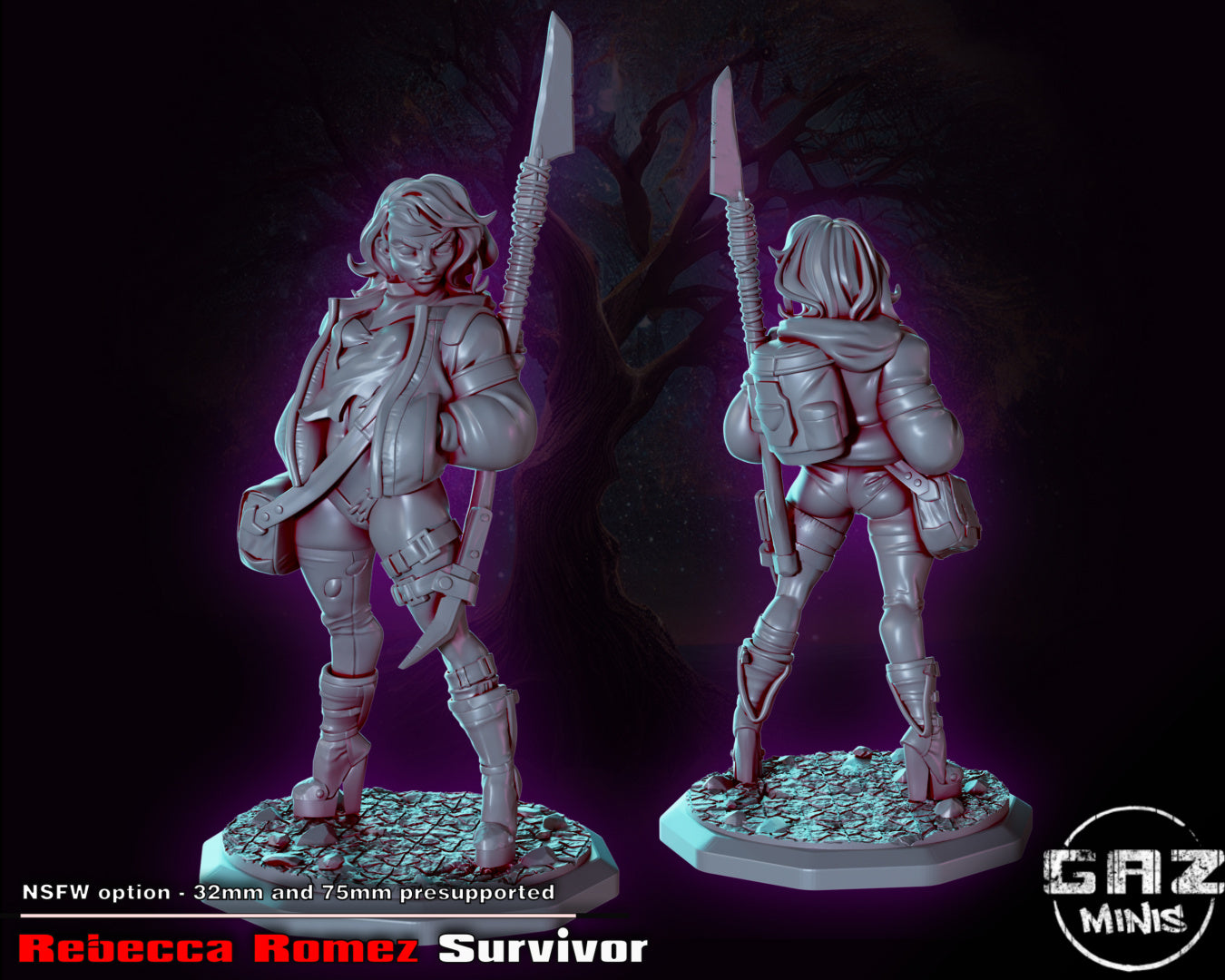 Rebecca Romez Survivor from GAZ Minis (June 2023 release)